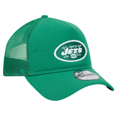 New York Jets New Era 9FORTY A-Frame Trucker Adjustable Hat Green - NFL