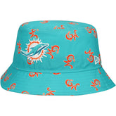Miami Dolphins New Era City Originals Bucket Hat Aqua - NFL
