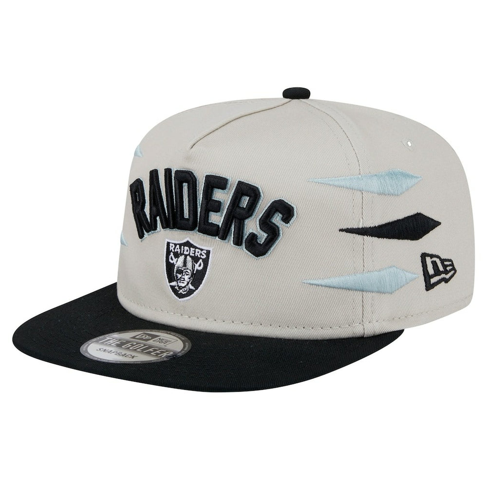 Las Vegas Raiders New Era Athletic Golfer Snapback Hat Stone/Black - NFL