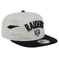 Las Vegas Raiders New Era Athletic Golfer Snapback Hat Stone/Black - NFL