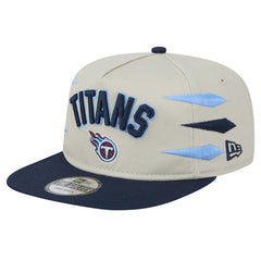 Tennessee Titans New Era Athletic Golfer Snapback Hat Stone/Navy - NFL