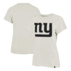 New York Giants '47 Women's Panthera Frankie T-Shirt Cream - NFL