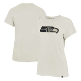 Seattle Seahawks '47 Women's Panthera Frankie T-Shirt Cream - 47 brand