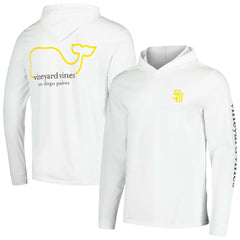 San Diego Padres Vineyard Vines Long Sleeve Hoodie T-Shirt On Sale