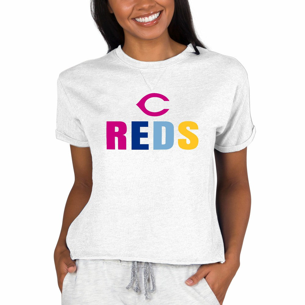 Cincinnati Reds Concepts Sport Women's Mainstream Terry Sweatshirt On Sale