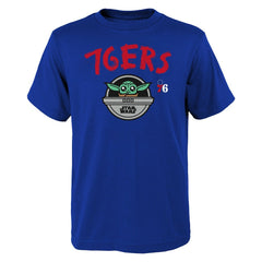 NBA - Philadelphia 76ers Youth Star Wars The Child T-Shirt - Royal