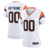 Denver Broncos Women's Mile High Collection Custom Game Jersey White - Nike