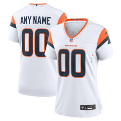 Denver Broncos Women's Mile High Collection Custom Game Jersey White - Nike