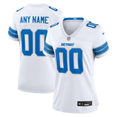 Detroit Lions Women's Custom Game Jersey White - Nike