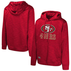 San Francisco 49ers Streak Fleece Pullover Hoodie Scarlet - NFL