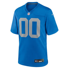 Detroit Lions Alternate Custom Game Jersey Blue - Nike
