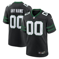New York Jets Alternate Custom Game Jersey Legacy Black - Nike