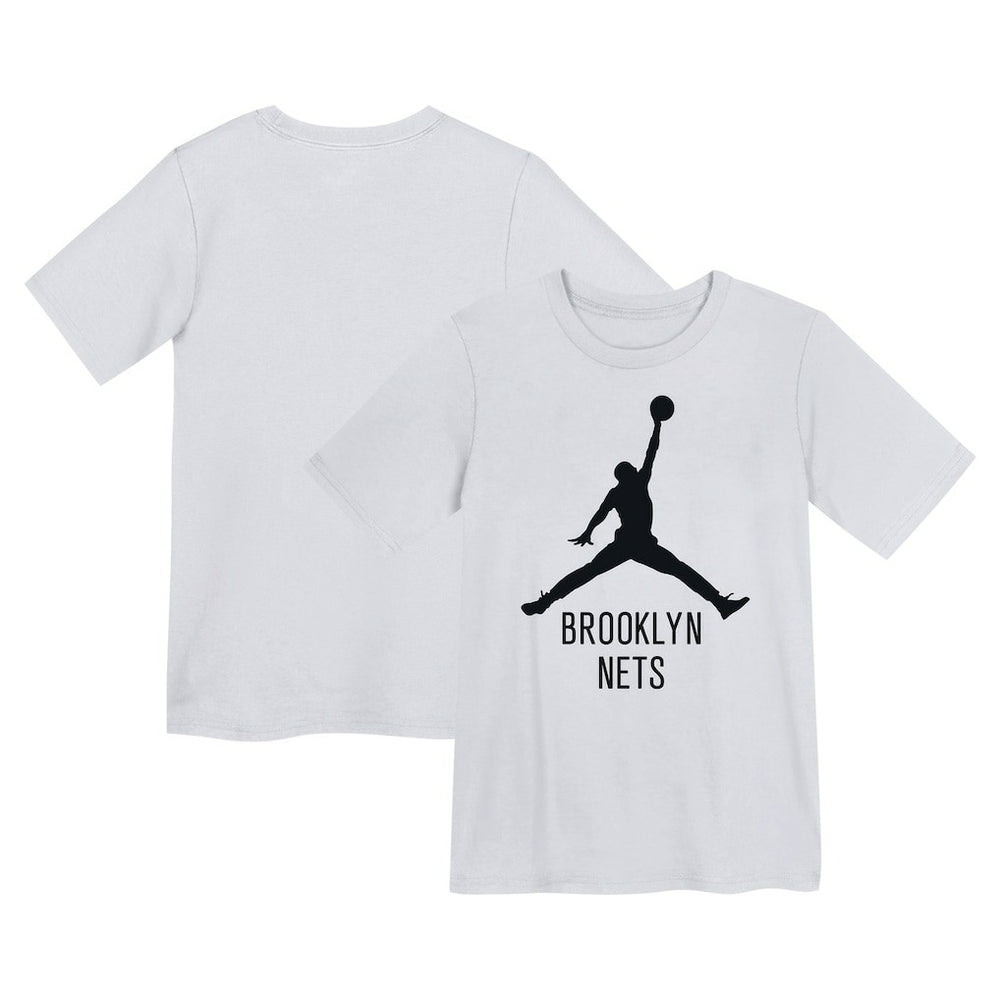 NBA - Brooklyn Nets Jordan Brand Preschool Essential Jumpman T-Shirt - White