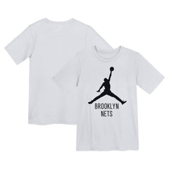 NBA - Brooklyn Nets Jordan Brand Preschool Essential Jumpman T-Shirt - White