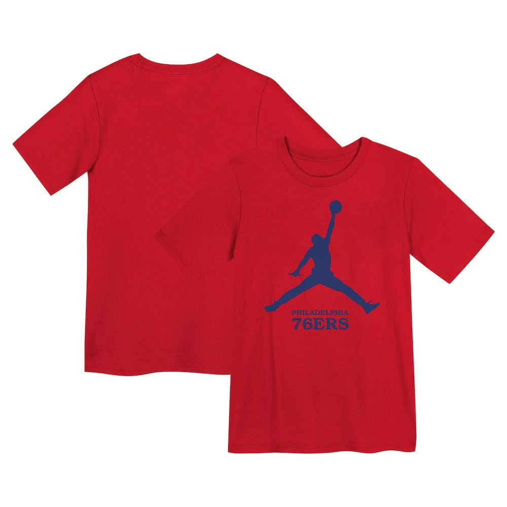 NBA - Philadelphia 76ers Jordan Brand Preschool Essential Jumpman T-Shirt - Red