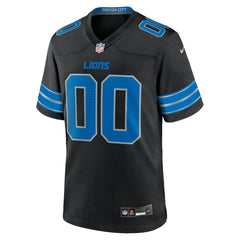 Detroit Lions Alternate Custom Game Jersey Black - Nike