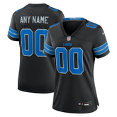 Detroit Lions Women's Alternate Custom Game Jersey Black - Nike