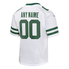 New York Jets Youth Custom Game Jersey Legacy White - Nike