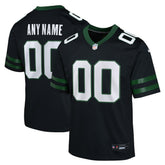 New York Jets Youth Alternate Custom Game Jersey Black - Nike