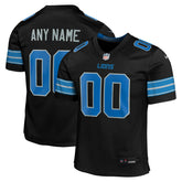 Detroit Lions Youth Alternate Custom Game Jersey Black - Nike