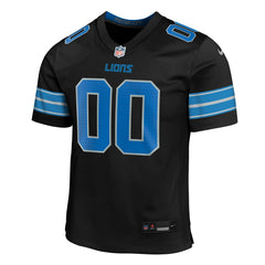 Detroit Lions Youth Alternate Custom Game Jersey Black - Nike