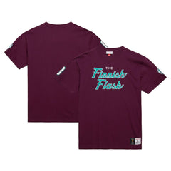 Teemu Selanne Anaheim Ducks - Mitchell & Ness Premium Nickname Vintage Logo T-Shirt Purple