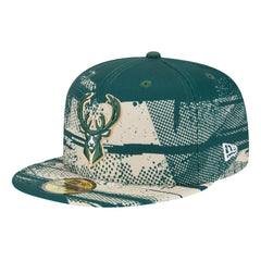 New Era - Milwaukee Bucks Tip-Off 59FIFTY Fitted Hat - Hunter Green