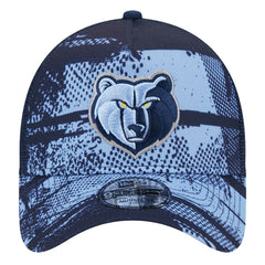 New Era - Memphis Grizzlies Tip Off A-Frame Trucker 9FORTY Adjustable Hat - Navy/Light Blue