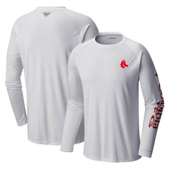 Boston Red Sox Columbia Terminal Tackle Long Sleeve T-Shirt Lifestyle