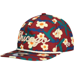 New Era - Chicago Bulls Vacation Floral Golfer Snapback Hat - Crimson