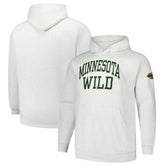 Minnesota Wild - Fanatics Big & Tall Fleece Pullover Hoodie Heather Gray