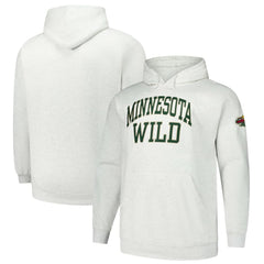Minnesota Wild - Fanatics Big & Tall Fleece Pullover Hoodie Heather Gray