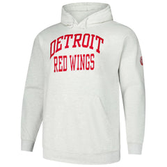 Detroit Red Wings - Fanatics Big & Tall Fleece Pullover Hoodie Heather Gray