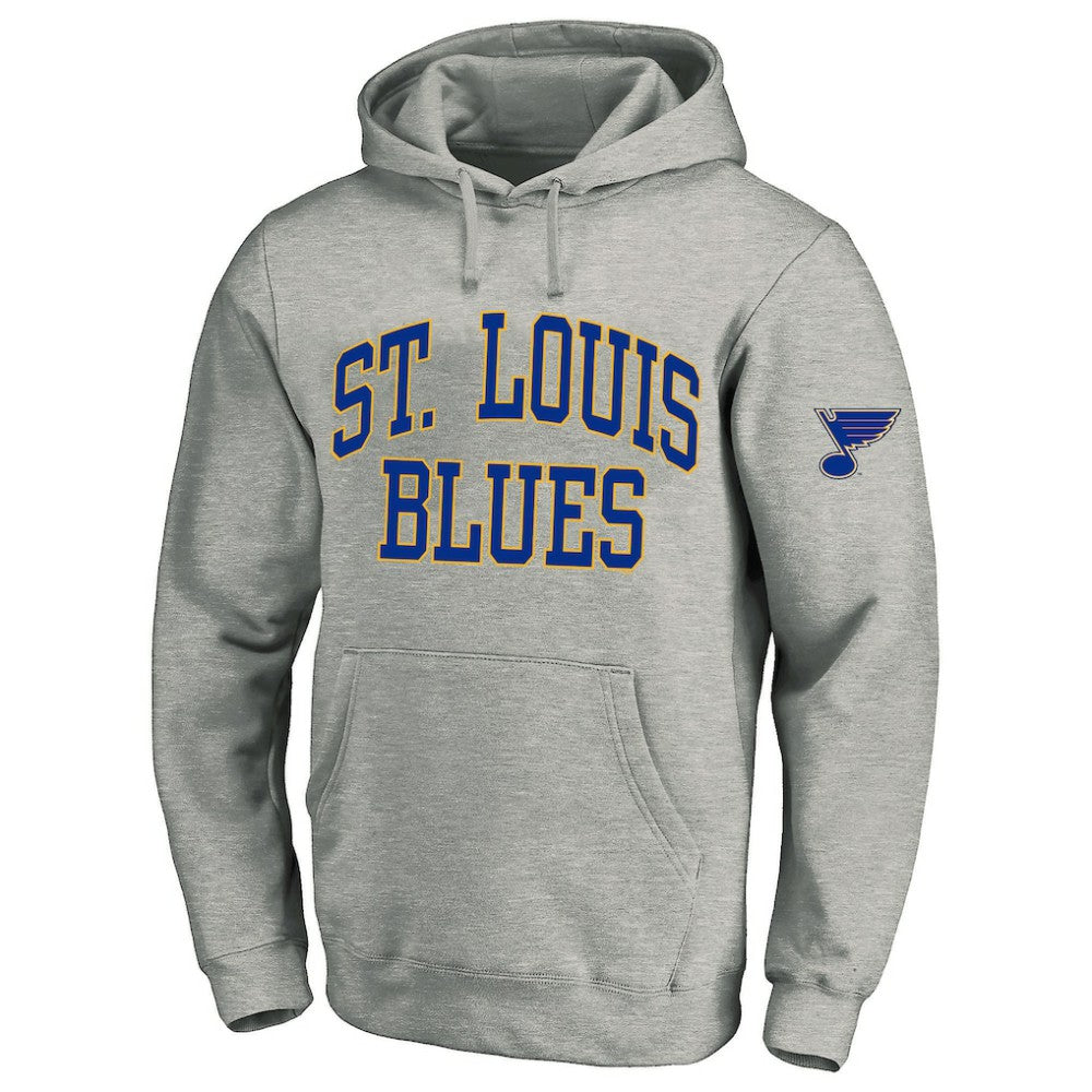 St. Louis Blues - Fanatics Big & Tall Fleece Pullover Hoodie Heather Gray