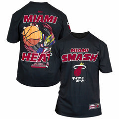 NBA - Miami Heat Hyperfly Unisex NBA x My Hero Academia All Might Smash T-Shirt - Black