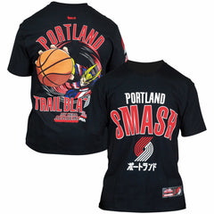 NBA - Portland Trail Blazers Hyperfly Unisex NBA x My Hero Academia All Might Smash T-Shirt - Black