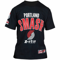 NBA - Portland Trail Blazers Hyperfly Unisex NBA x My Hero Academia All Might Smash T-Shirt - Black