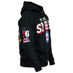 NBA - Philadelphia 76ers Hyperfly Unisex NBA x My Hero Academia All Might Smash Pullover Hoodie - Black