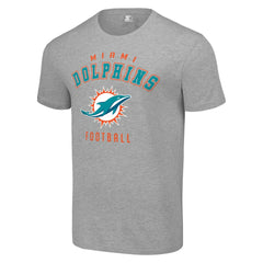 Miami Dolphins Starter Logo T-Shirt Heather Gray - NFL