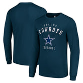 Dallas Cowboys Starter Long Sleeve T-Shirt Navy - NFL