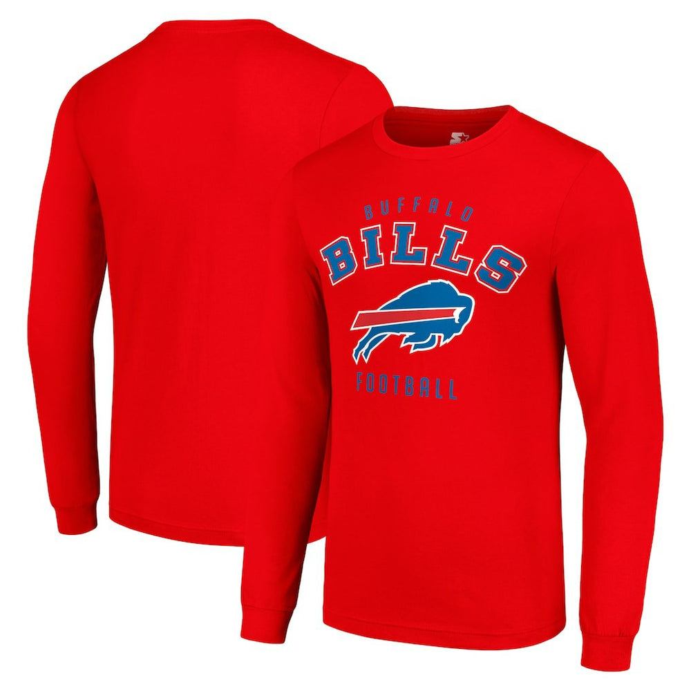 Buffalo Bills Starter Long Sleeve T-Shirt Red - NFL