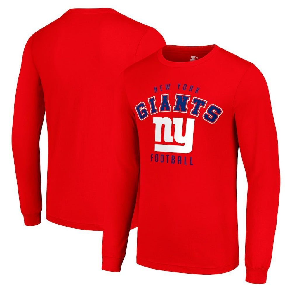 New York Giants Starter Long Sleeve T-Shirt Red - NFL