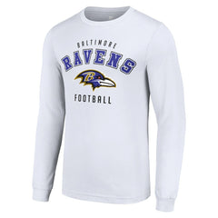 Baltimore Ravens Starter Long Sleeve T-Shirt White - NFL