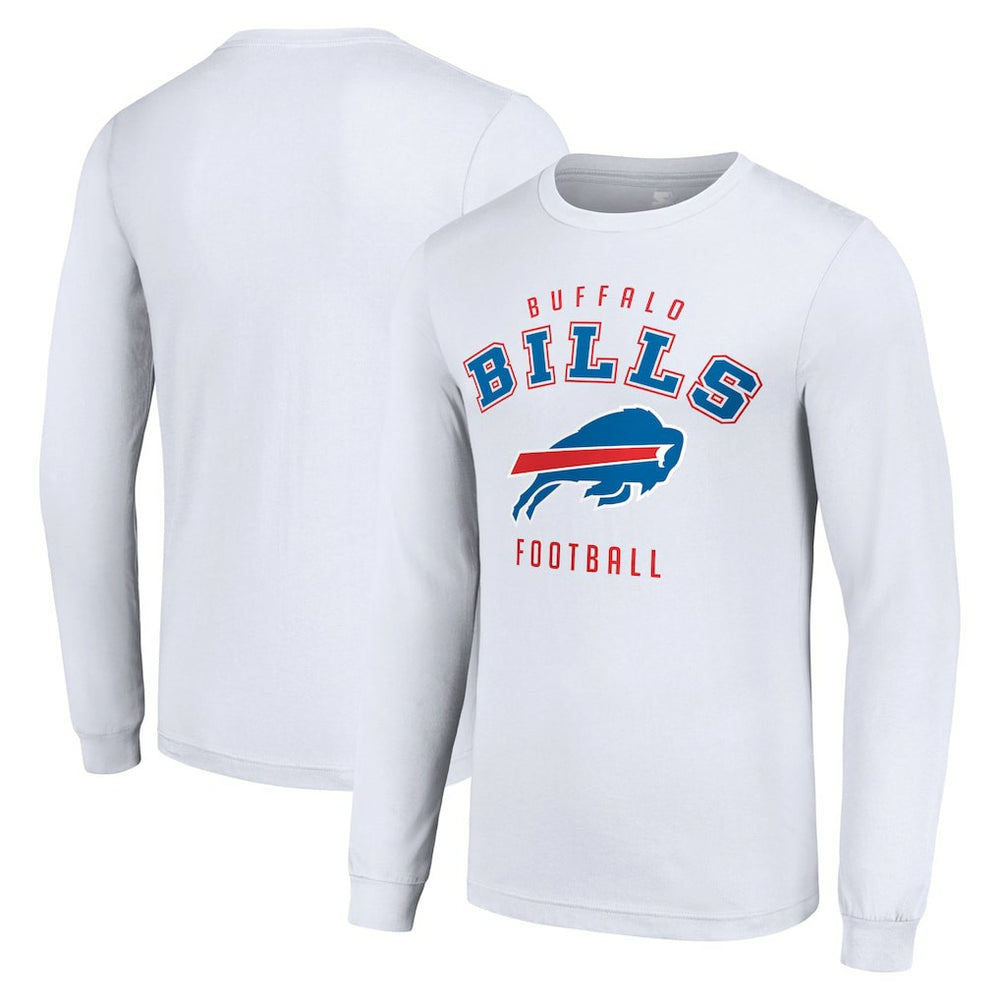 Buffalo Bills Starter Long Sleeve T-Shirt White - NFL