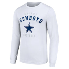 Dallas Cowboys Starter Long Sleeve T-Shirt White - NFL