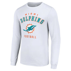 Miami Dolphins Starter Long Sleeve T-Shirt White - NFL