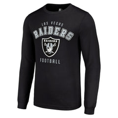 Las Vegas Raiders Starter Long Sleeve T-Shirt Black - NFL