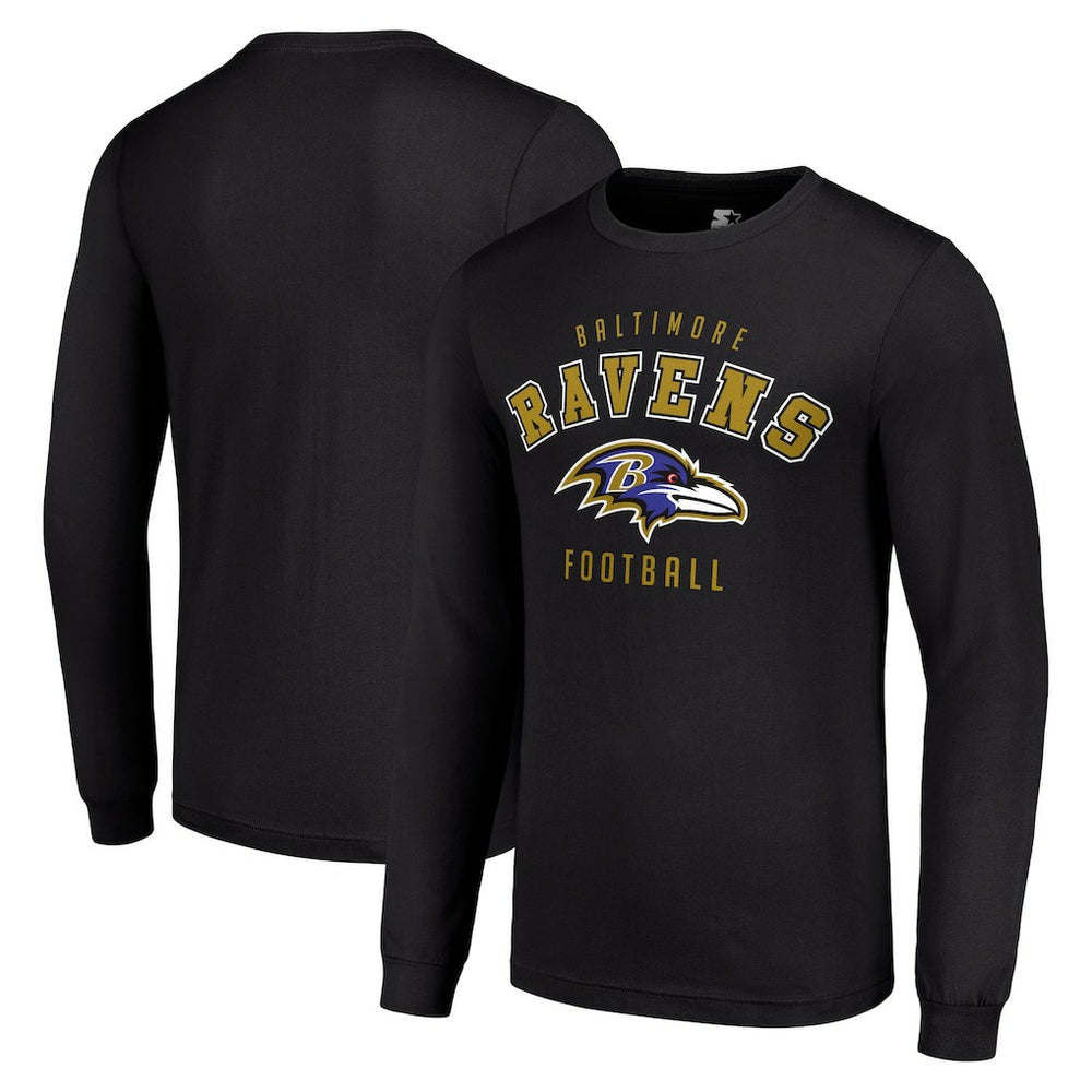 Baltimore Ravens Starter Long Sleeve T-Shirt Black - NFL