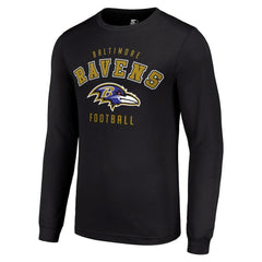 Baltimore Ravens Starter Long Sleeve T-Shirt Black - NFL