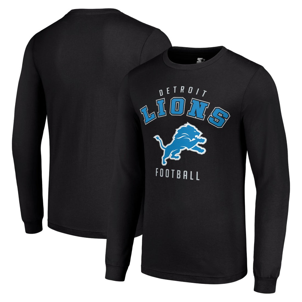 Detroit Lions Starter Long Sleeve T-Shirt Black - NFL